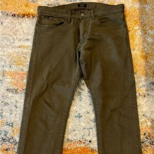 Polo Ralph Lauren green Varick slim straight jeans